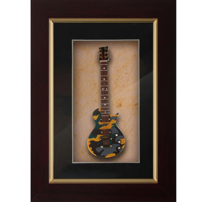 Miniature Camouflage Guitar Decorative frames